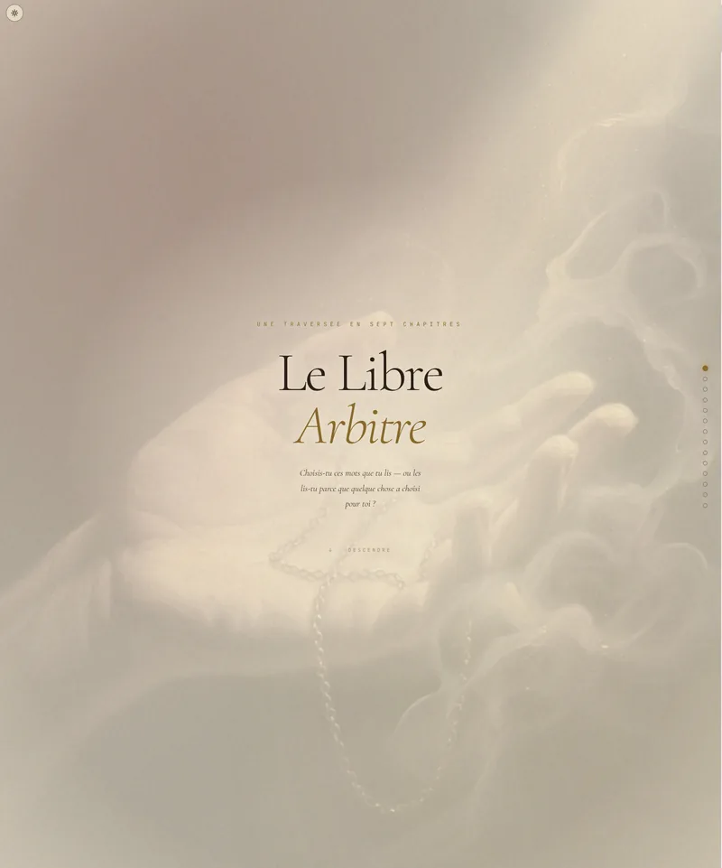 Aperçu du site Libre arbitre