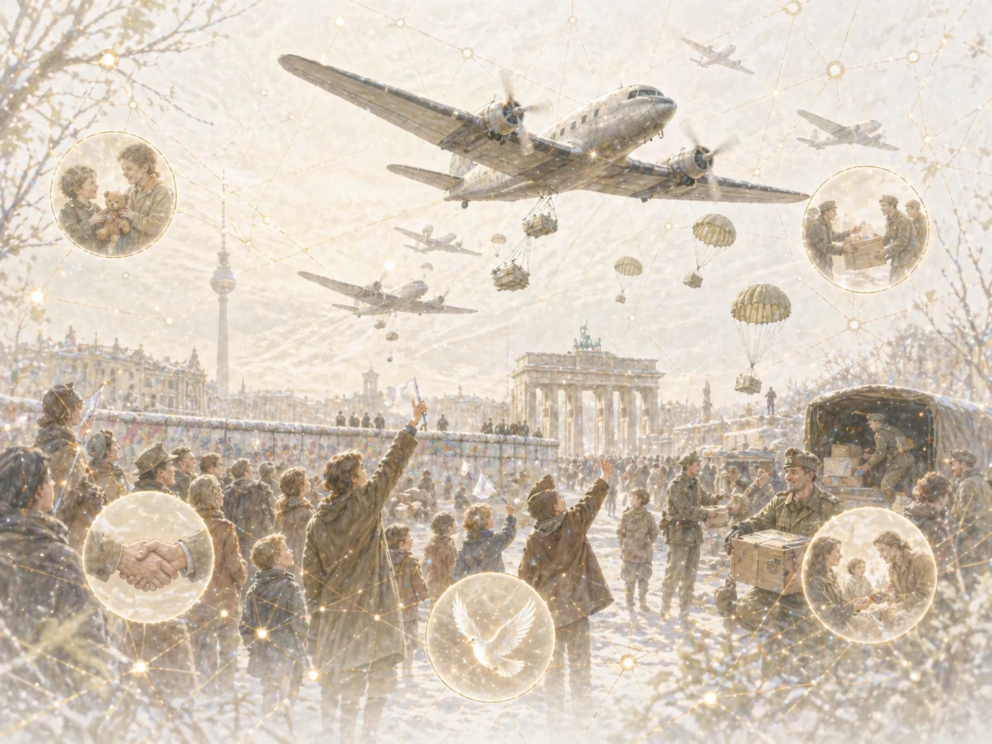 Pont aérien de Berlin en mode clair