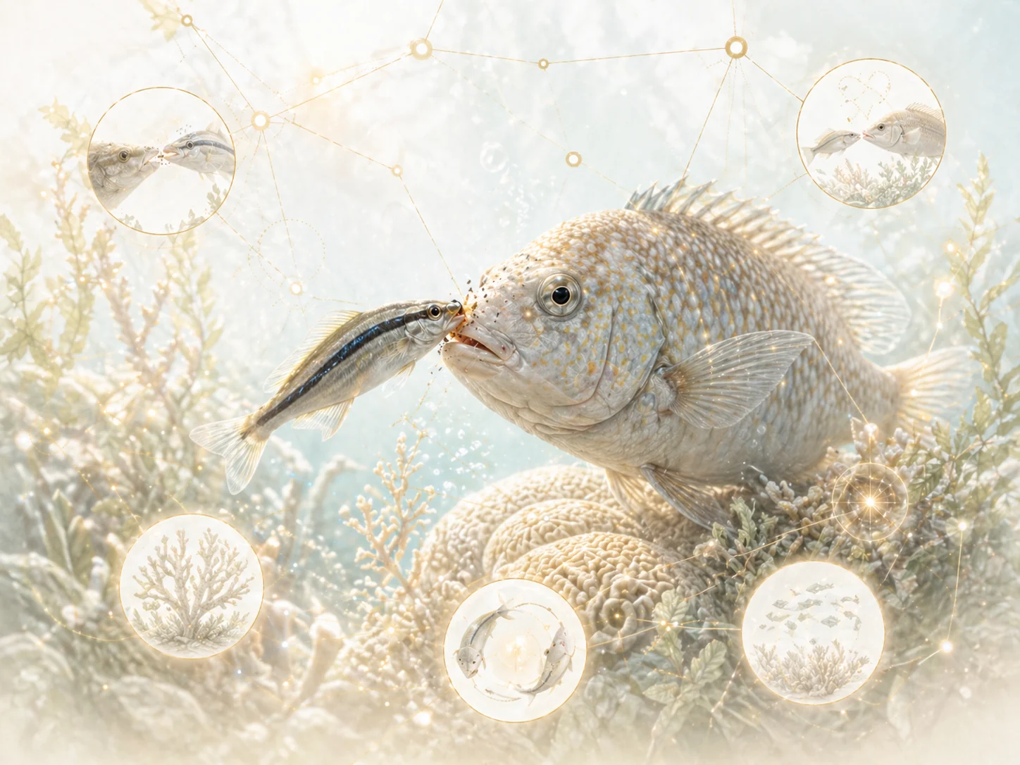 Poisson nettoyeur en mode clair