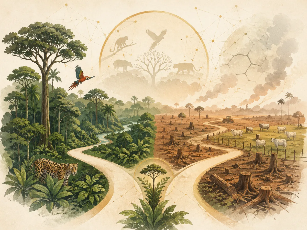 Déforestation en mode clair