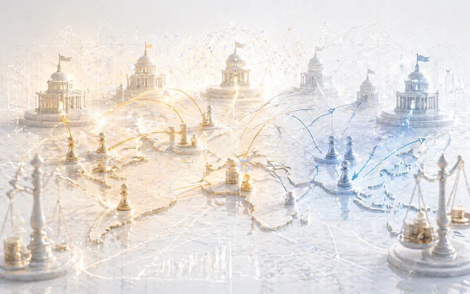 Carte claire des flux stratégiques entre institutions