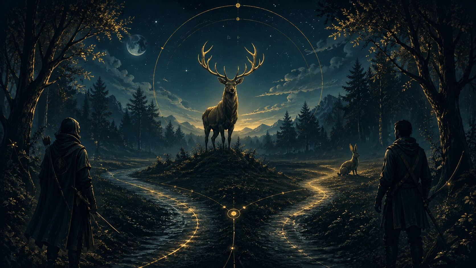 Chasse au cerf et coordination en mode sombre